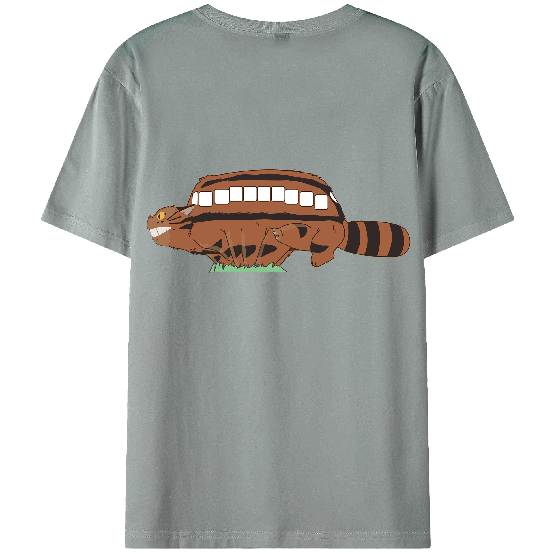 （画像用） となりのトトロ 草壁メイ 草壁サツキ My Neighbor Totoro Satsuki Kusakabe Mei Kusakabe 綿100％ メンズ半袖Tシャツ（バックプリント） 通気性